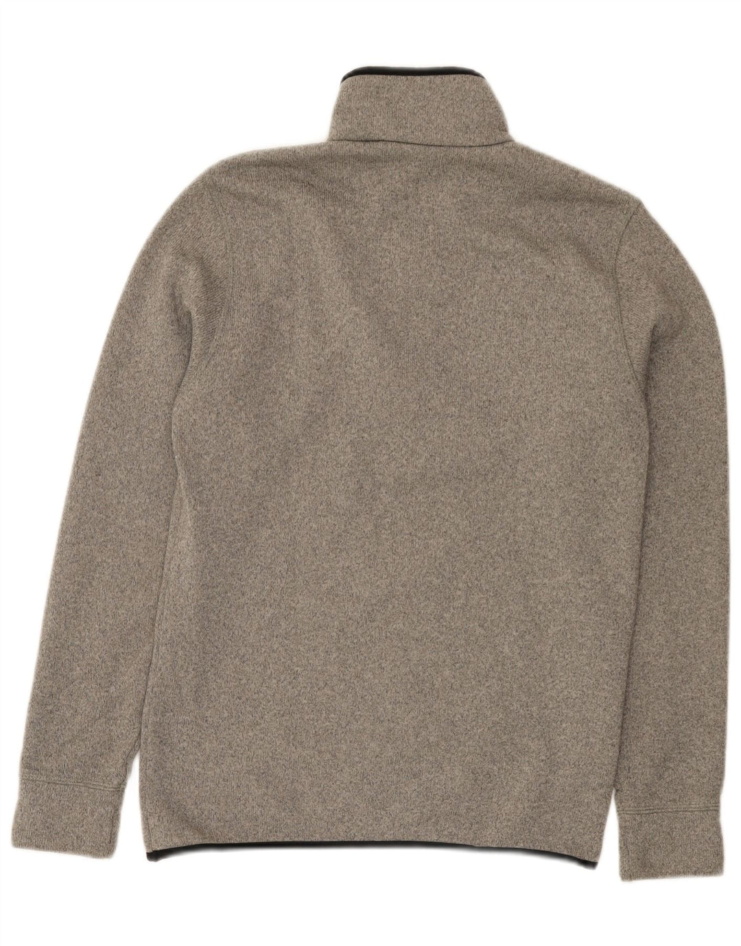 Suéter masculino Conte of Florence com zíper e gola cinza médio manchado
