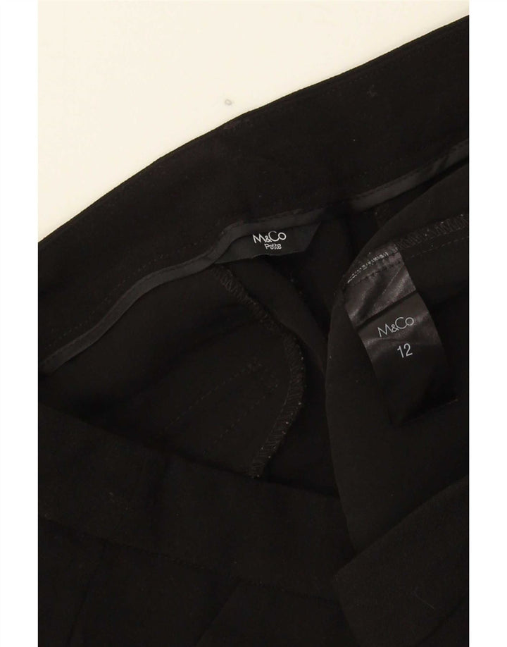 Calça Chino Feminina M&Co UK 12 Médio W32 L25 Poliéster Preto