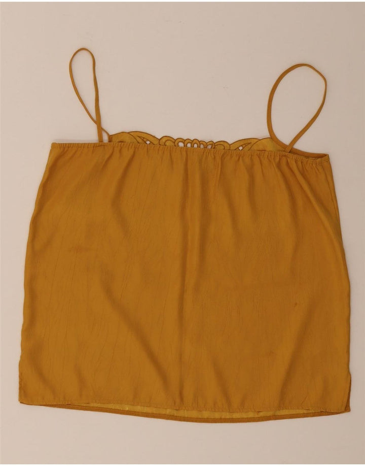 Cami Top Feminino Vintage IT 42 Amarelo Médio