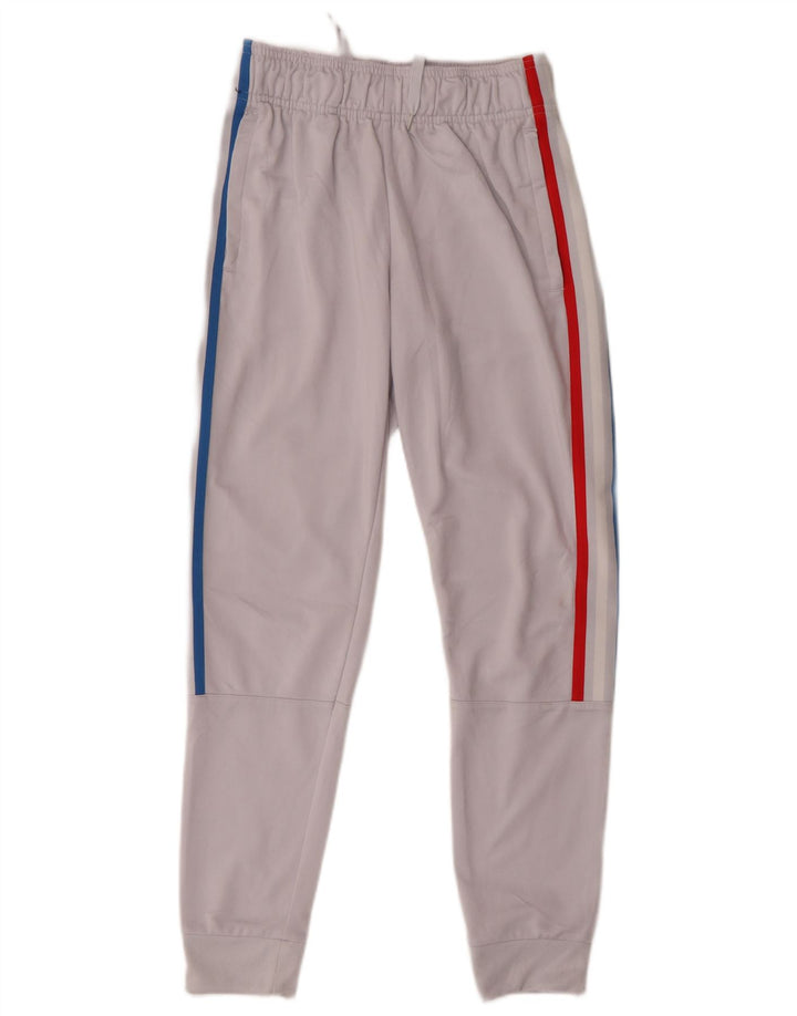 Adidas meninos calças de treino joggers 12-13 anos cinza poliéster