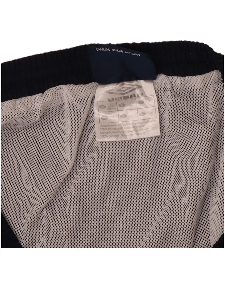 Shorts de banho masculino Umbro grande poliéster azul marinho