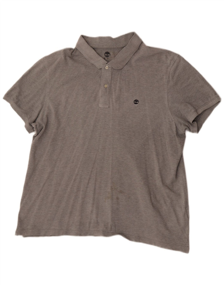 Camisa polo masculina Timberland XL cinza algodão