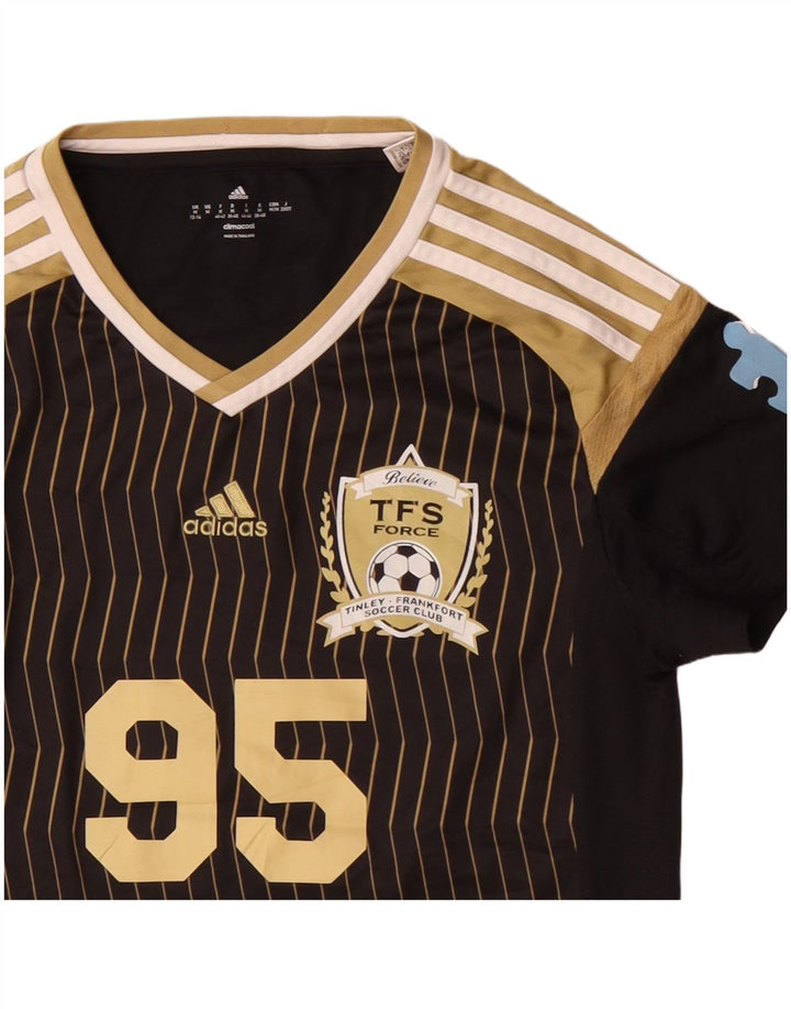 Camiseta Adidas Climacool Graphic Feminina Top UK 12/14 Médio Preto