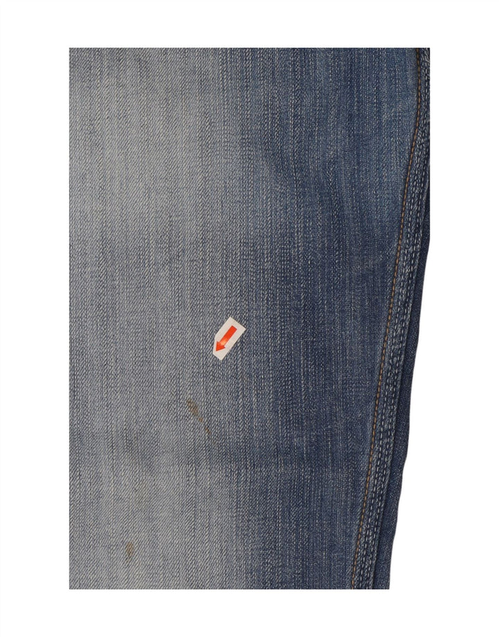 Guess Mens Straight Jeans W32 L29 Azul Algodão