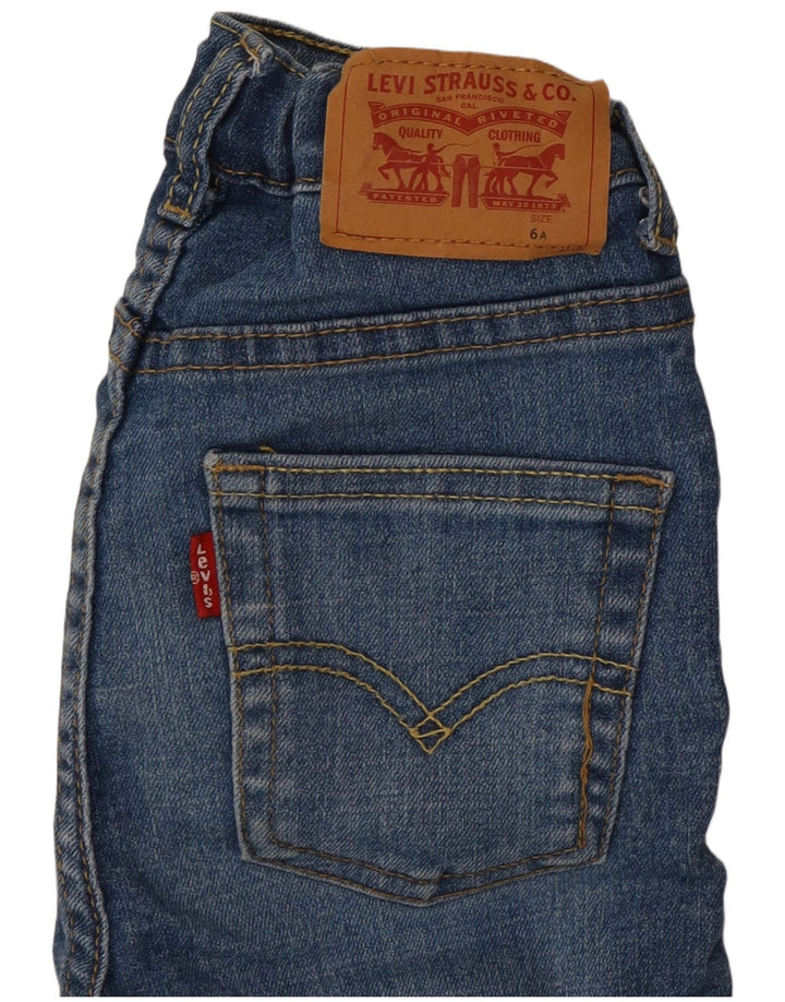 Shorts jeans Levi's Boys 510 5-6 anos W20 azul algodão