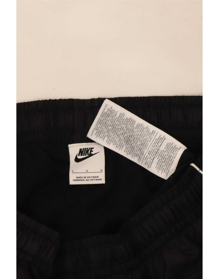Calça de treino masculina Nike joggers grande nylon preto