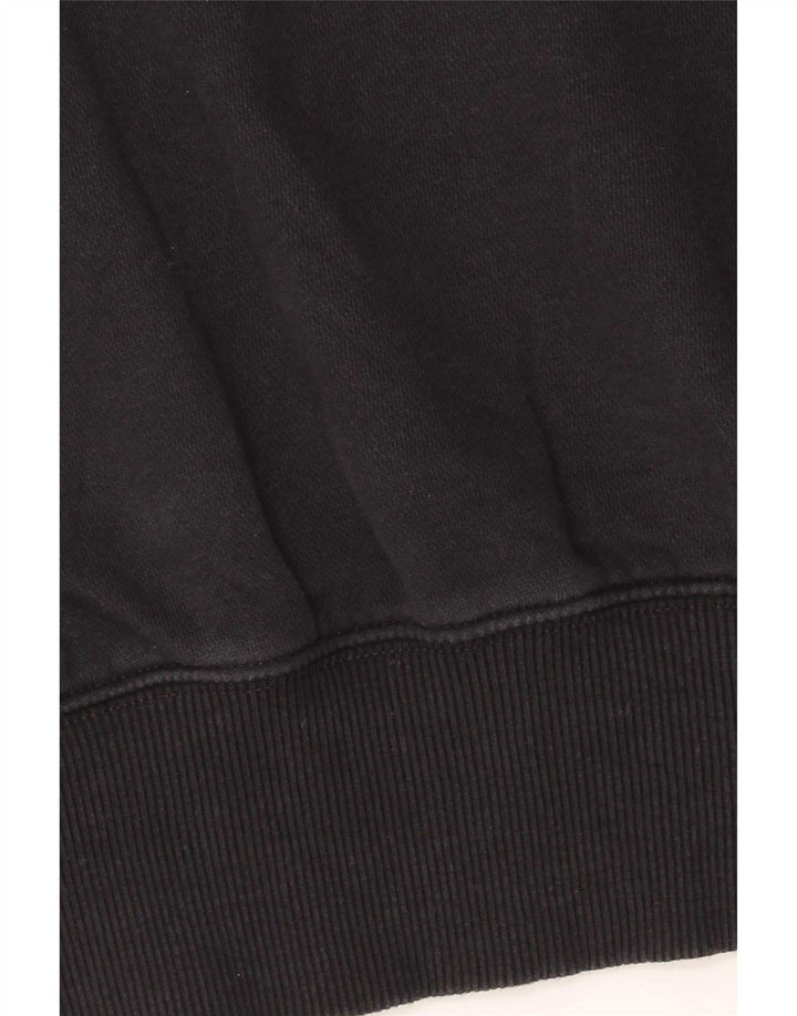 Nike masculino solto ajuste moletom jumper médio algodão preto