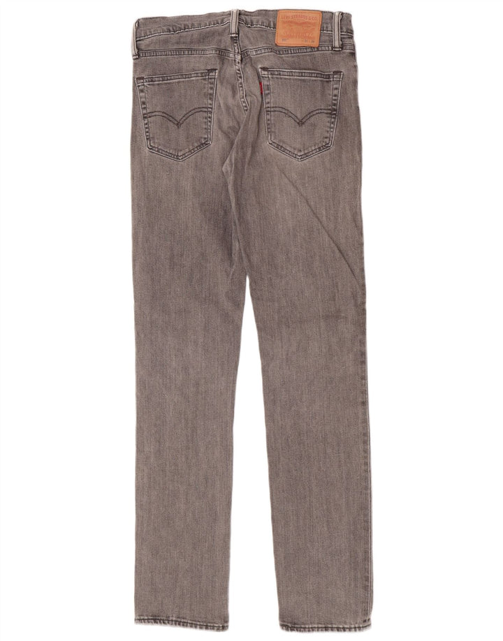 Calça Jeans Levis 511 Slim Masculina W31 L34 Cinza Algodão