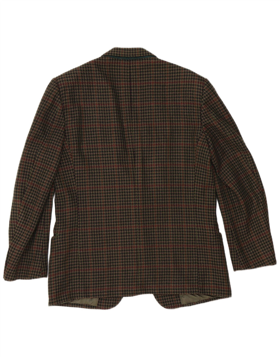 Jaqueta Blazer Masculina Valentino com 2 Botões Reino Unido 38 Médio Marrom Houndstooth