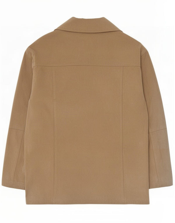Jaqueta masculina de camurça Angelo Litrico Reino Unido 42 XL couro marrom