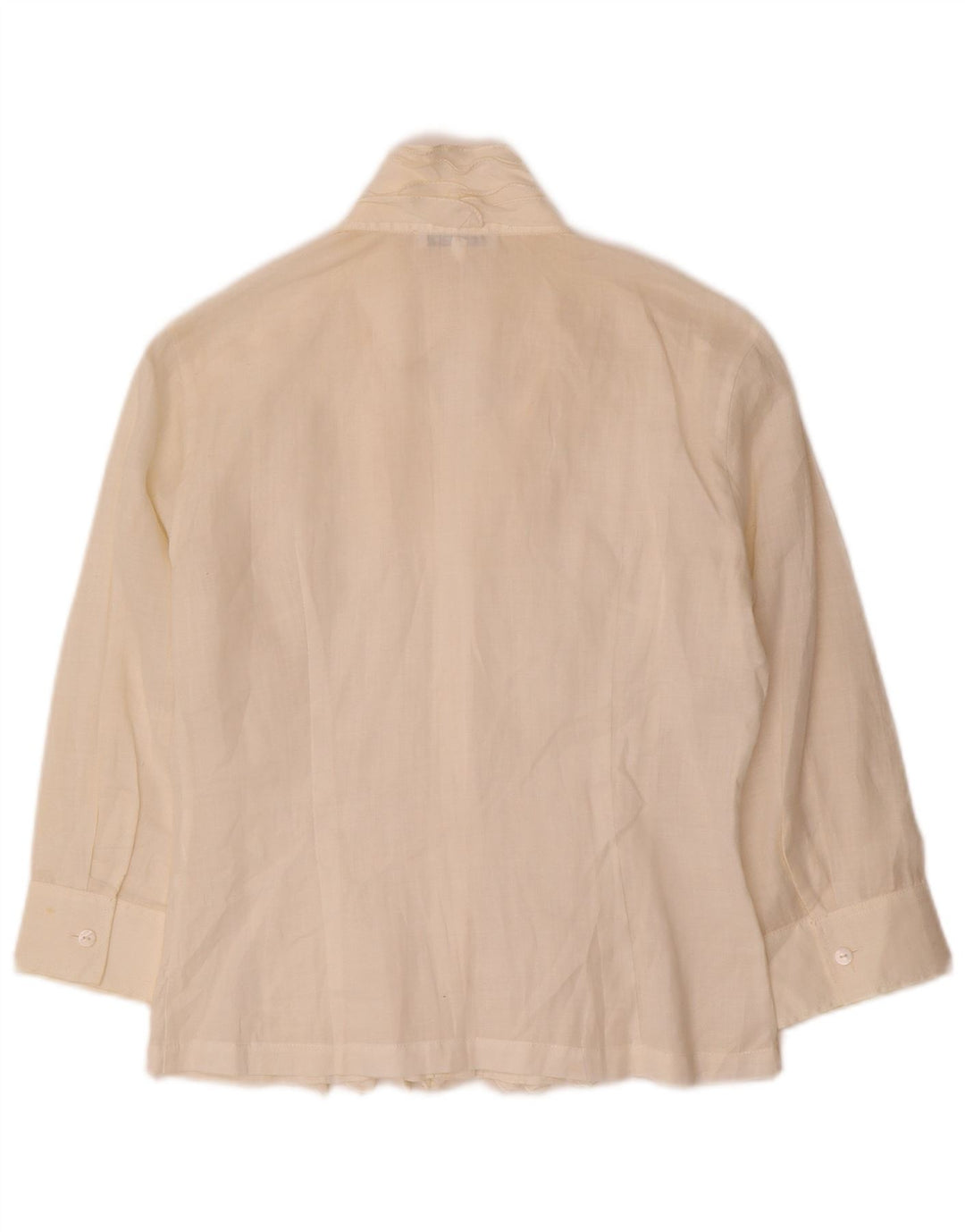 Blusa feminina Naracamicie manga 3/4 grande EUA 0 XS off white