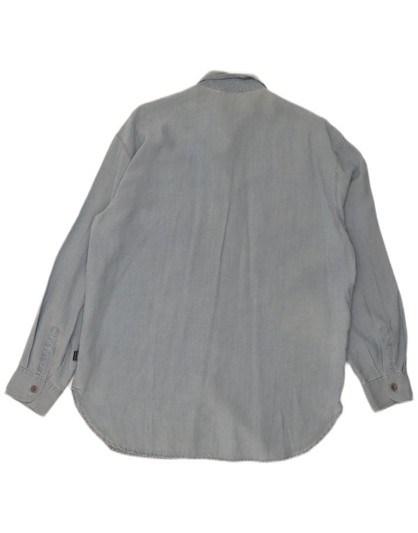 Krizia Jeans Womens Shirt IT 42 Medium Blue