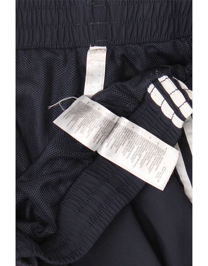 Shorts esportivos masculinos Adidas 2XL poliéster azul marinho