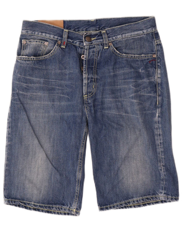 Shorts jeans masculino Dondup W31 algodão azul médio