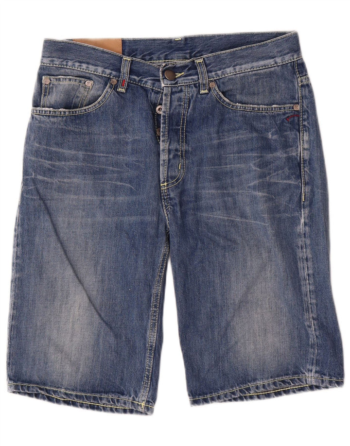 Shorts jeans masculino Dondup W31 algodão azul médio