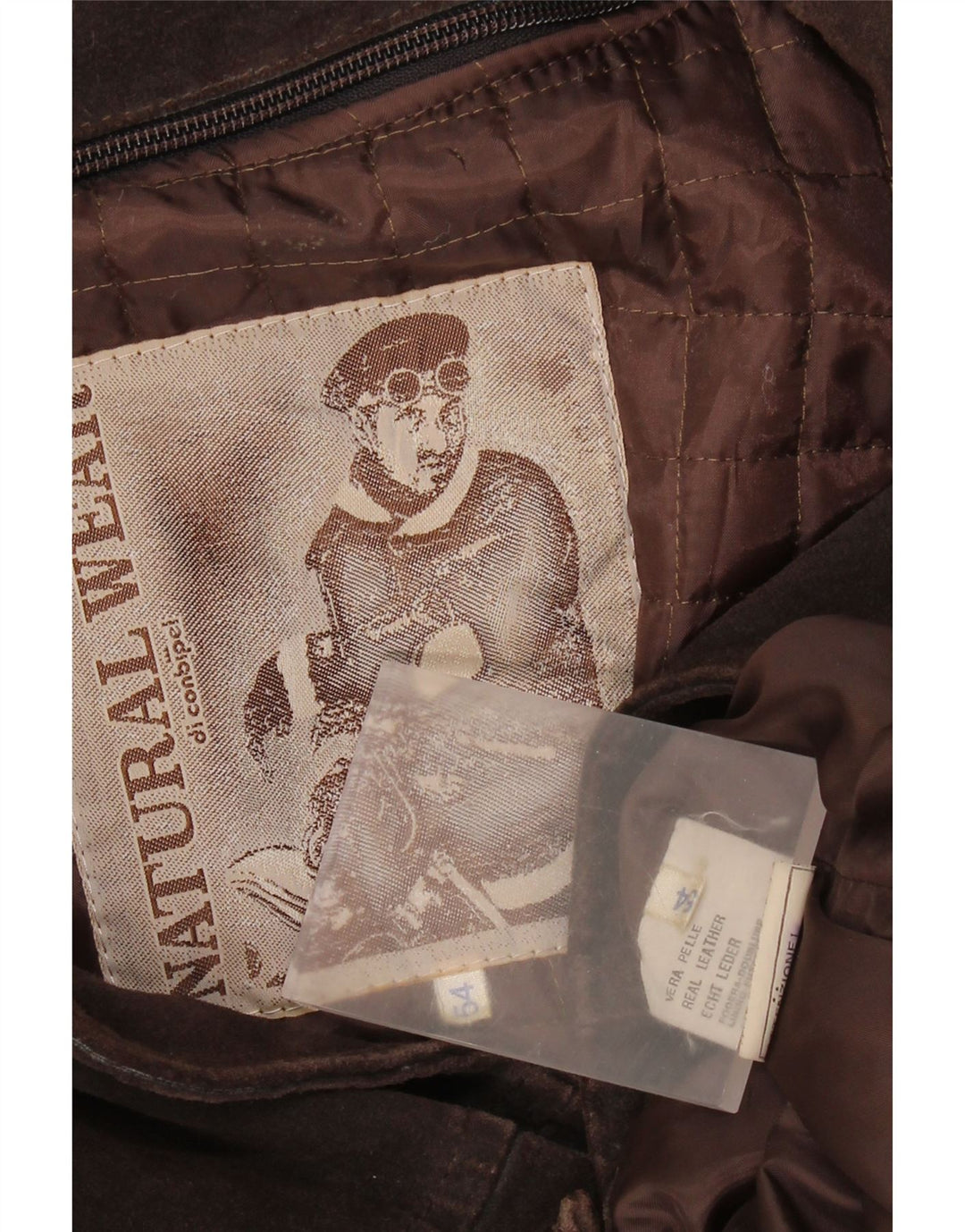 Jaqueta masculina de camurça Conbipel IT 54 XL couro marrom