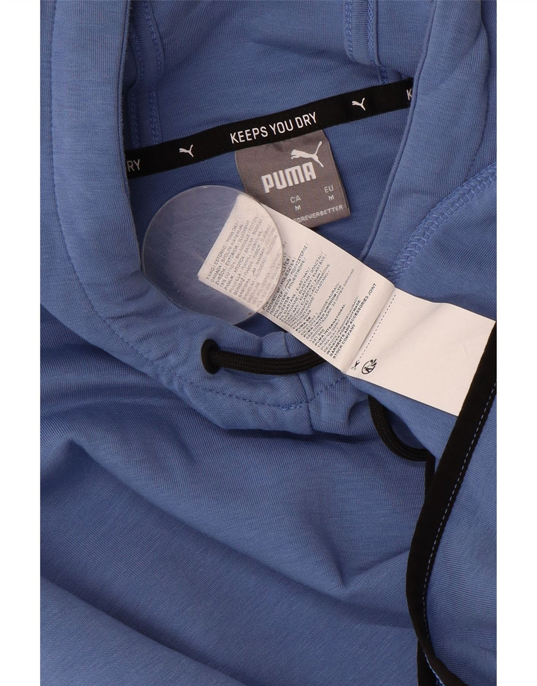 PUMA Mens Hoodie Jumper Médio Algodão Azul