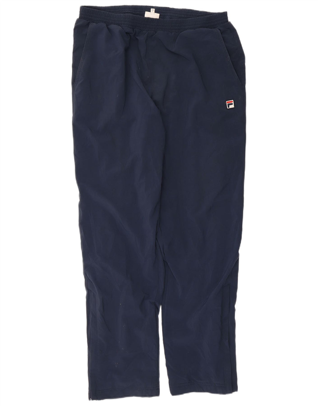 Calça de treino masculina FILA grande poliéster azul marinho