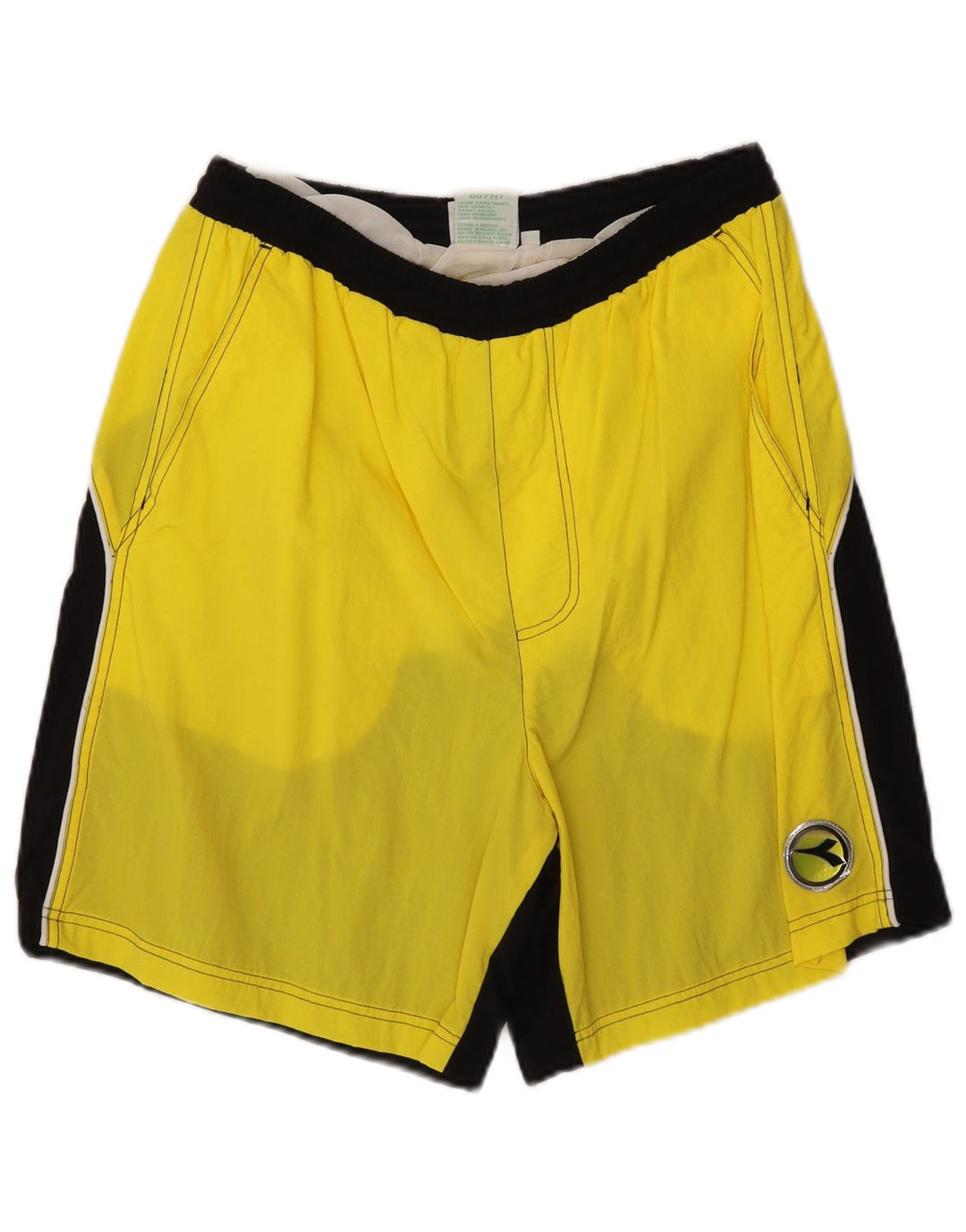 Shorts de natação masculino DIADORA grande amarelo colorblock poliamida