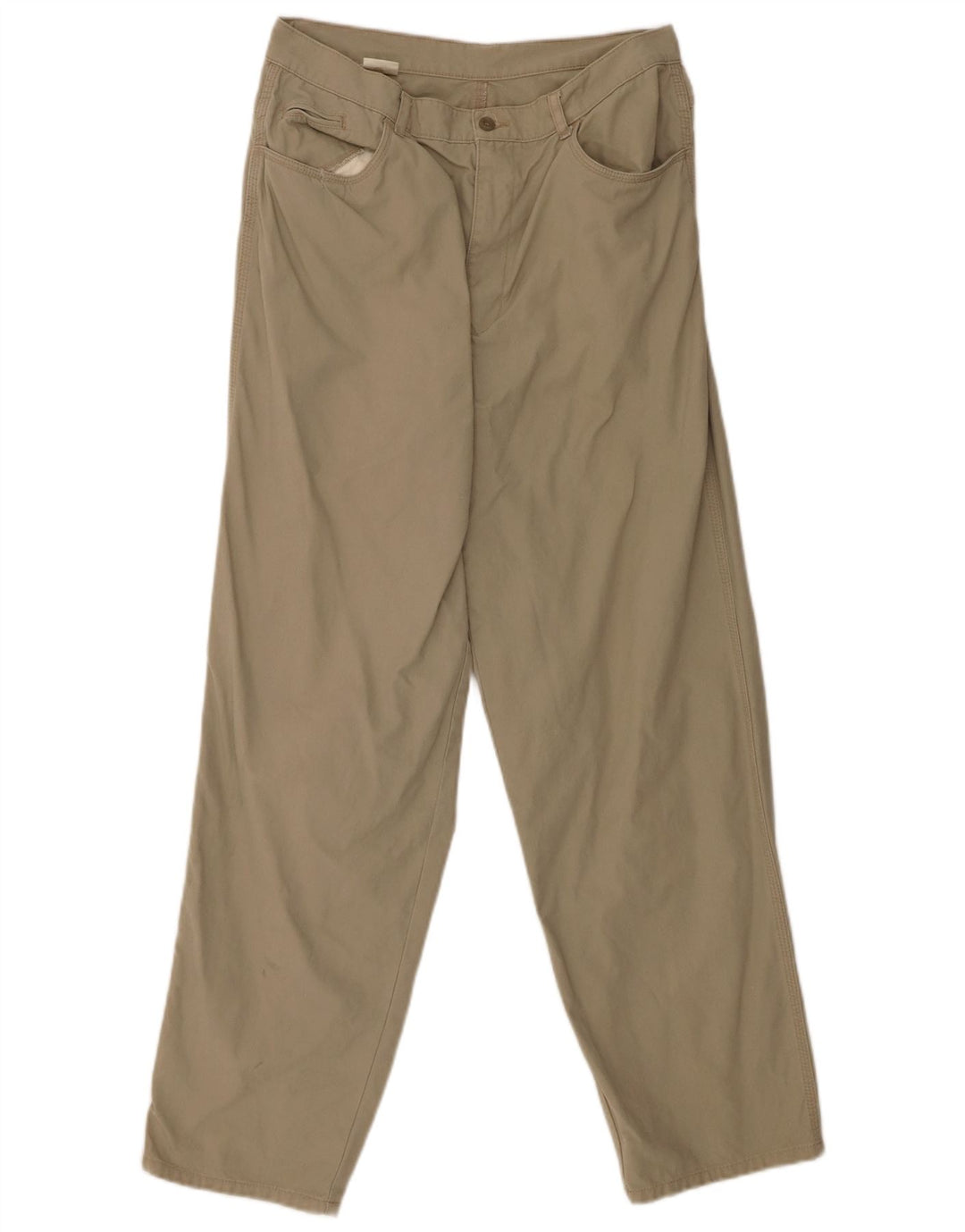 DOCKERS Calça masculina reta casual W33 L32 algodão bege