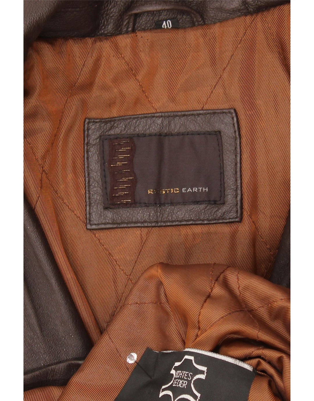 Jaqueta de couro masculina vintage Reino Unido 40 grande couro marrom