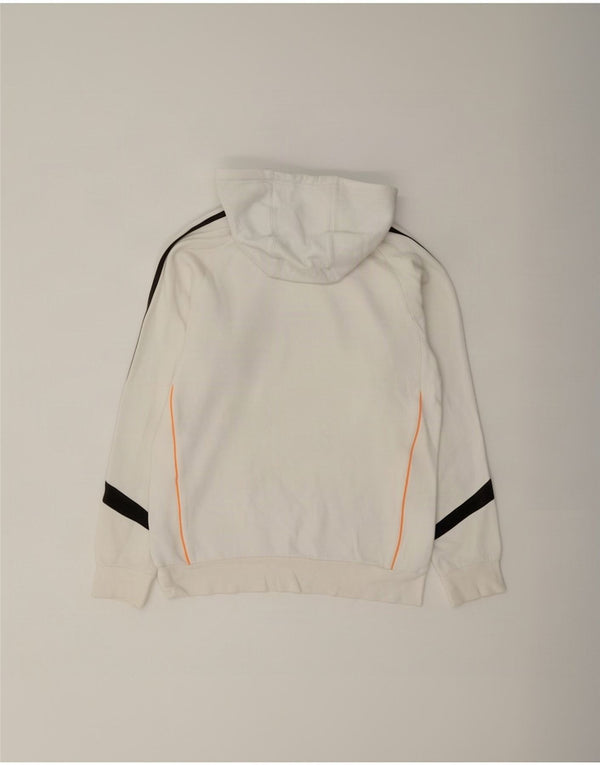 Adidas masculino gráfico moletom com capuz pequeno algodão colorblock branco
