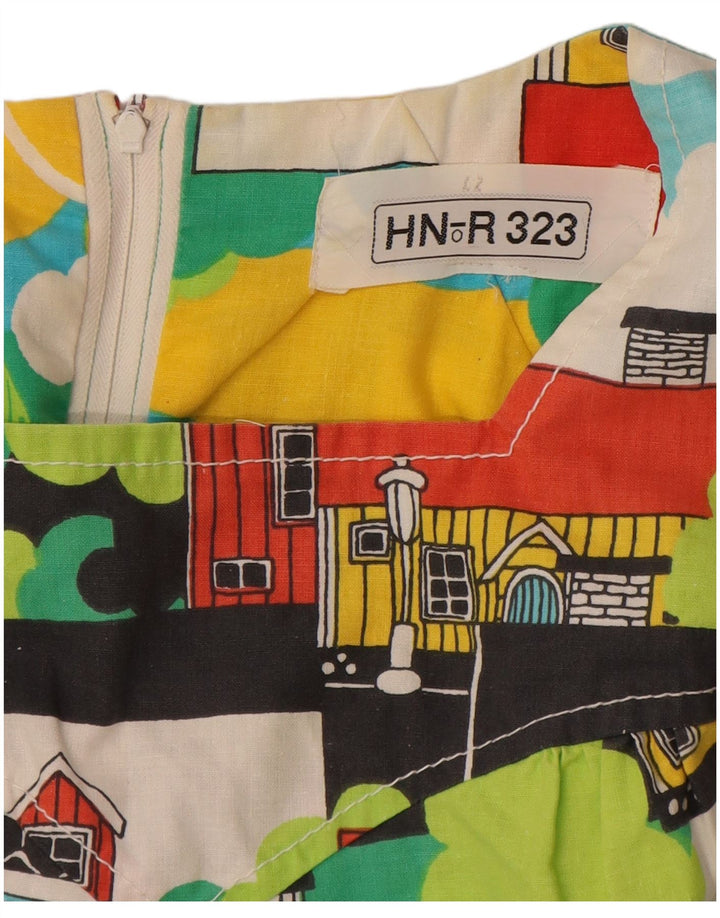 Vestido básico feminino VINTAGE IT 42 médio floral multicolorido novidade