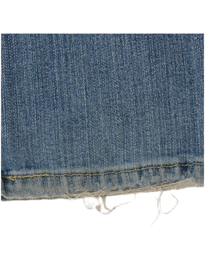 Calça jeans feminina Levi's 519 Flared US 11 grande W32 L30 azul algodão