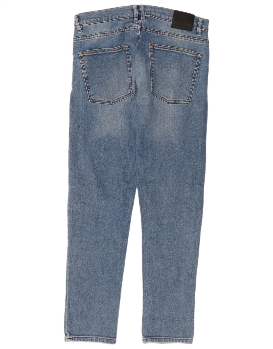 ZARA Mens Slim Jeans EU 46 XL W36 L32 Azul Algodão