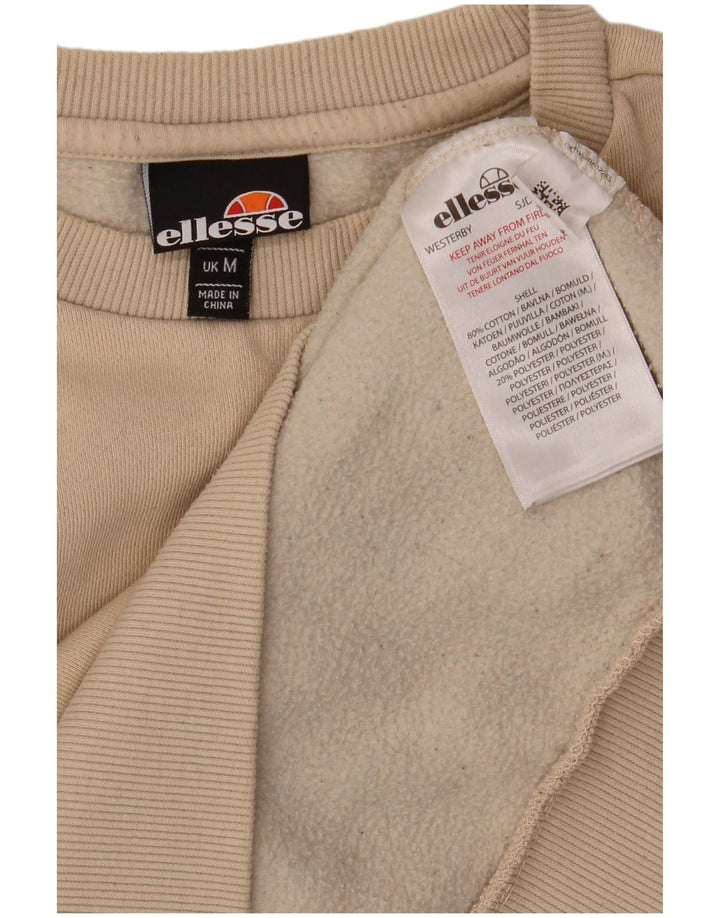 ELLESSE Suéter masculino de algodão bege médio