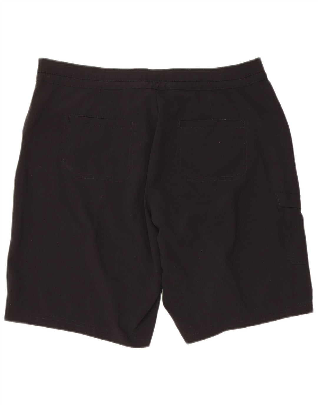 Shorts cargo feminino LEE EUA 12 grande W34 poliéster preto