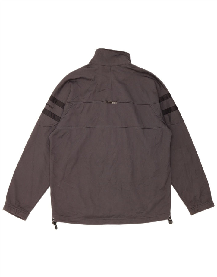 ASICS Mens Loose Fit Tracksuit Top Jacket XS Poliéster Cinza