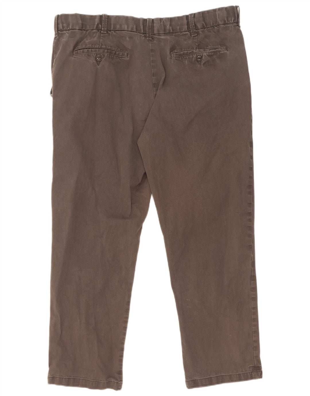 Calça chino reta masculina Marks & Spencer Blue Harbor W40 L29 cinza
