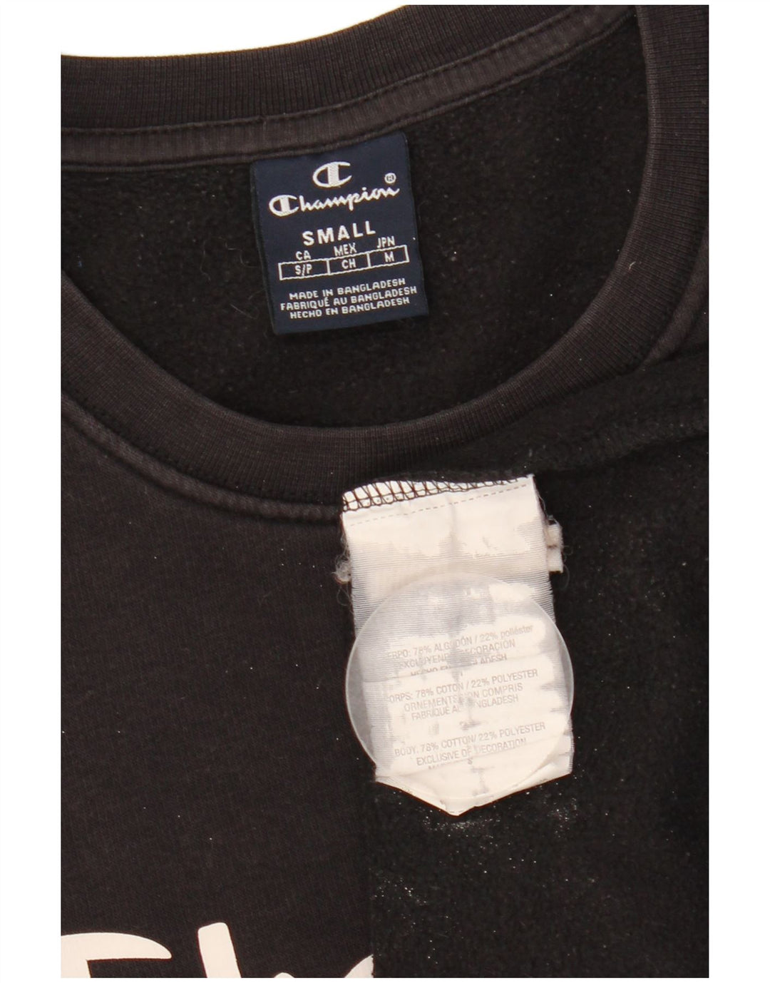 Champion moletom gráfico masculino jumper pequeno algodão preto