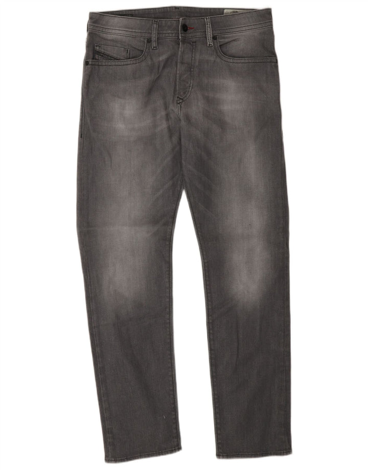 Jeans retos masculinos Diesel W30 L30 algodão cinza