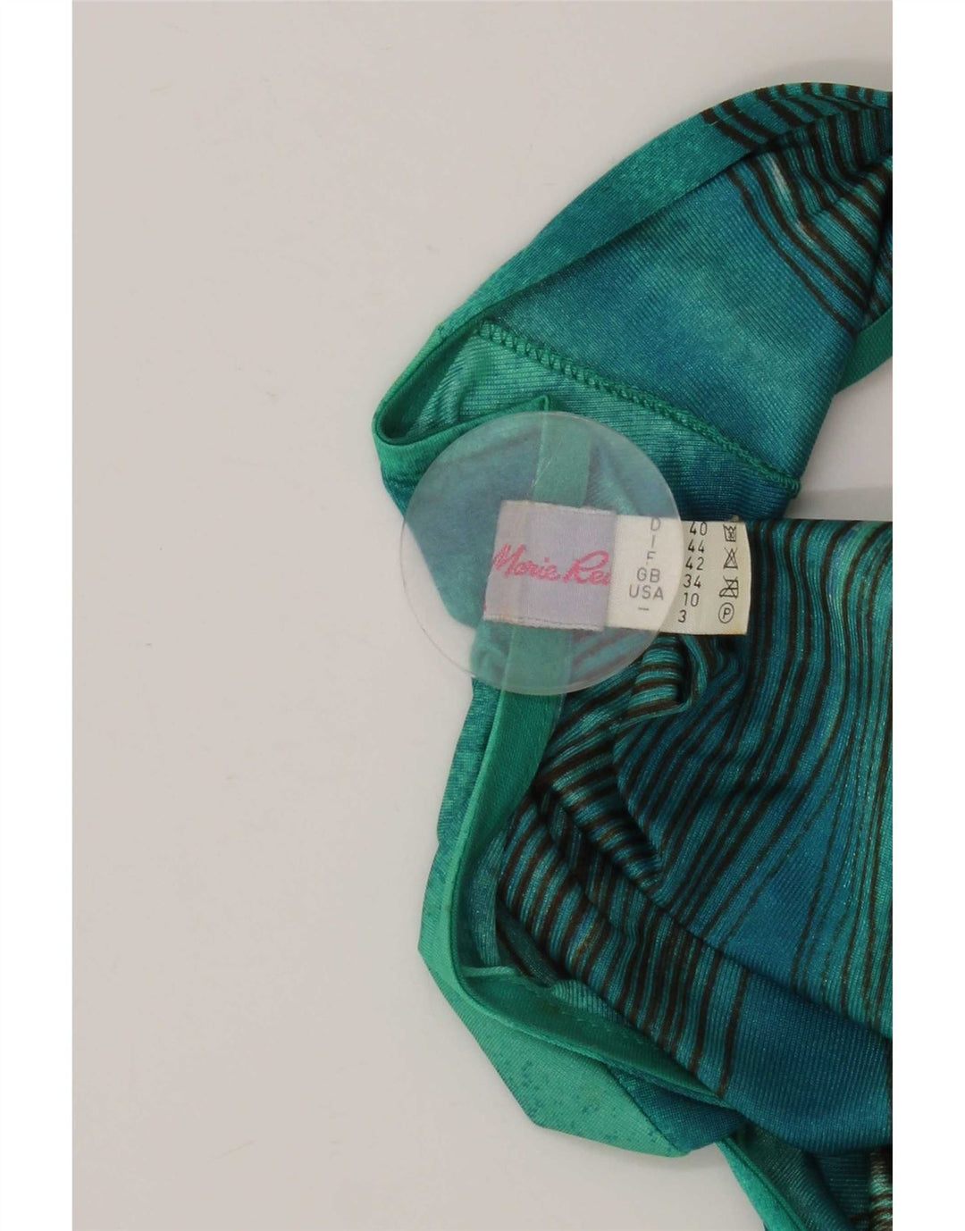 Macacão feminino vintage IT 44 poliamida floral verde médio