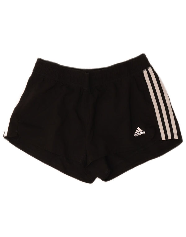 Adidas Womens Aeroready Sport Shorts Reino Unido 8/10 Pequeno Poliéster Preto