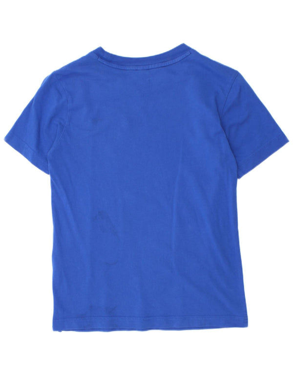 Camiseta Adidas Meninos Graphic Top 9-10 Anos Azul Algodão