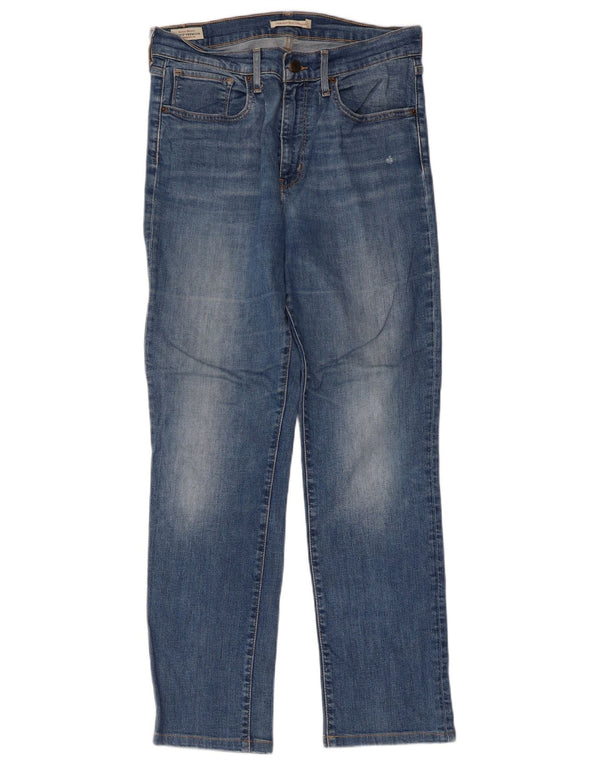 Calça jeans feminina Levi's 724 High Rise Straight W30 L28 azul algodão