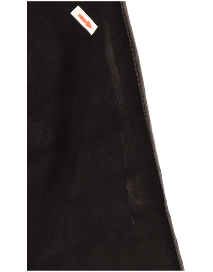 Casaco feminino skinni de shearling grande IT 40 pequeno shearling preto