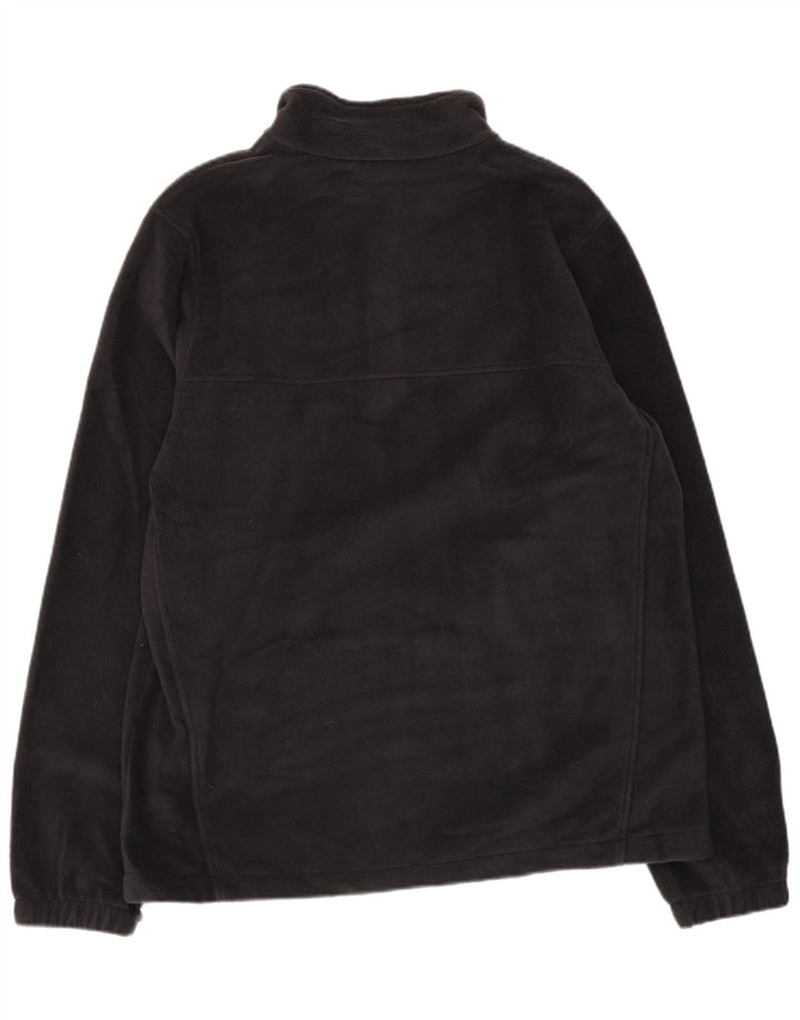 Suéter de lã masculino COLUMBIA Crawford com zíper e gola média preto poliéster