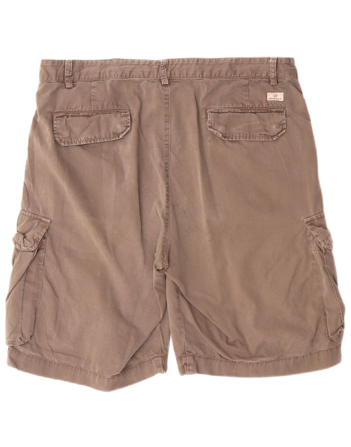 Shorts cargo masculino 40Weft W36 grande algodão cinza