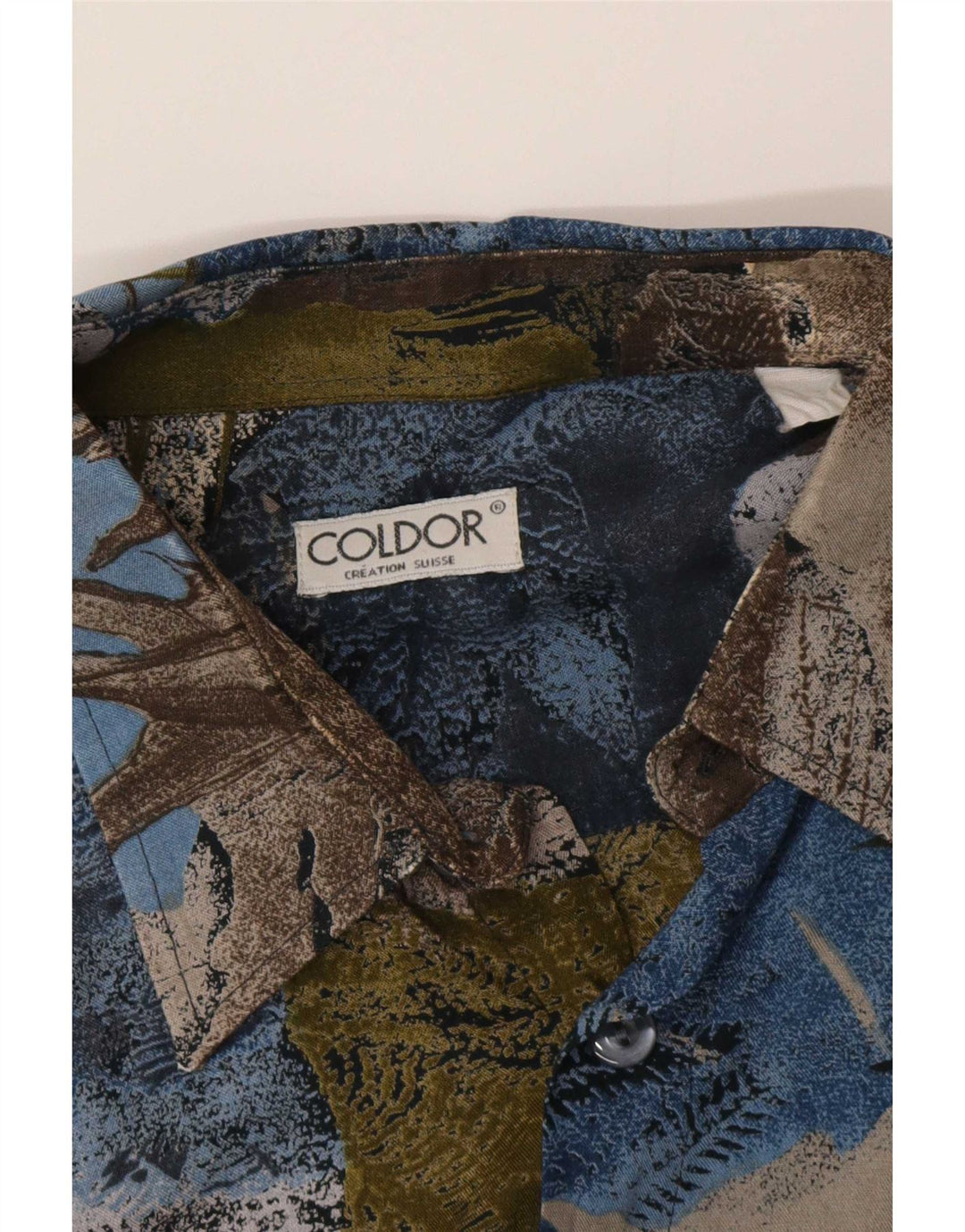 Camisa masculina Coldor grande patchwork multicolorido