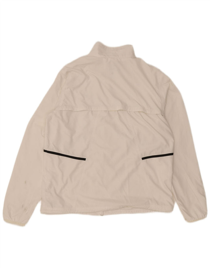 Nike Mens Treino Top Jaqueta Grande Poliéster Branco