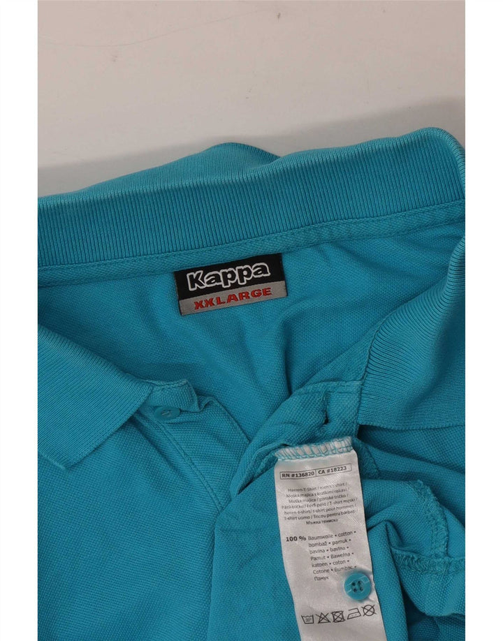Camisa polo masculina Kappa 2XL algodão azul