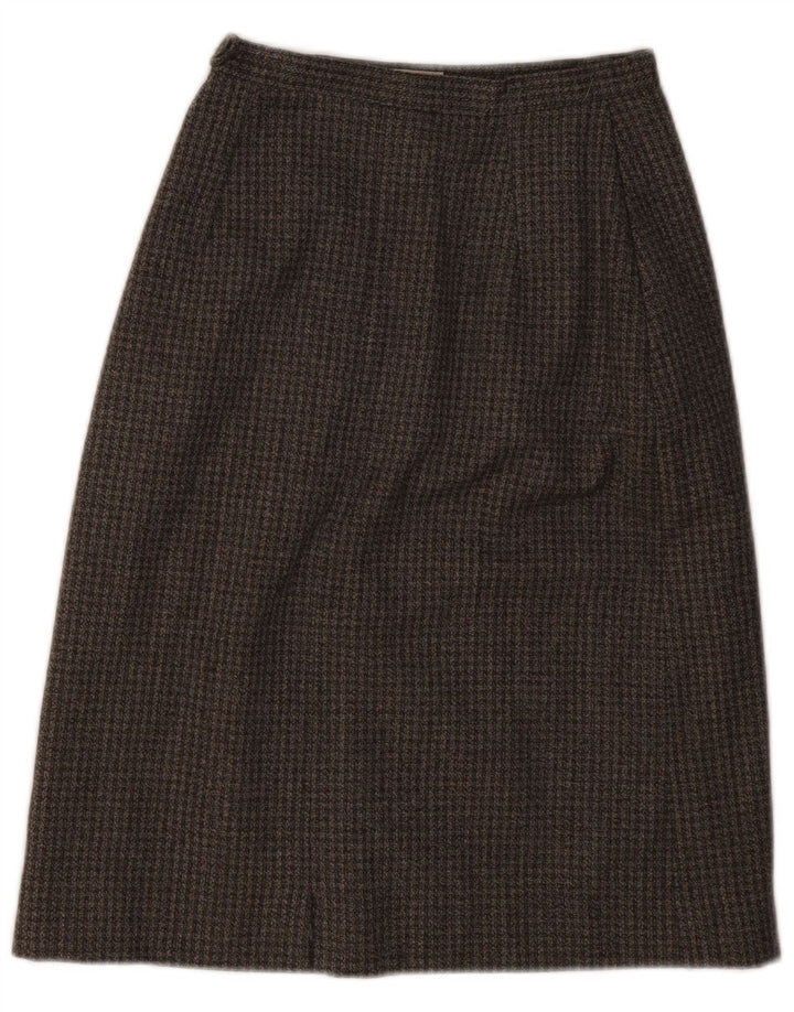 Saia feminina vintage linha A W22 2XS cinza Houndstooth