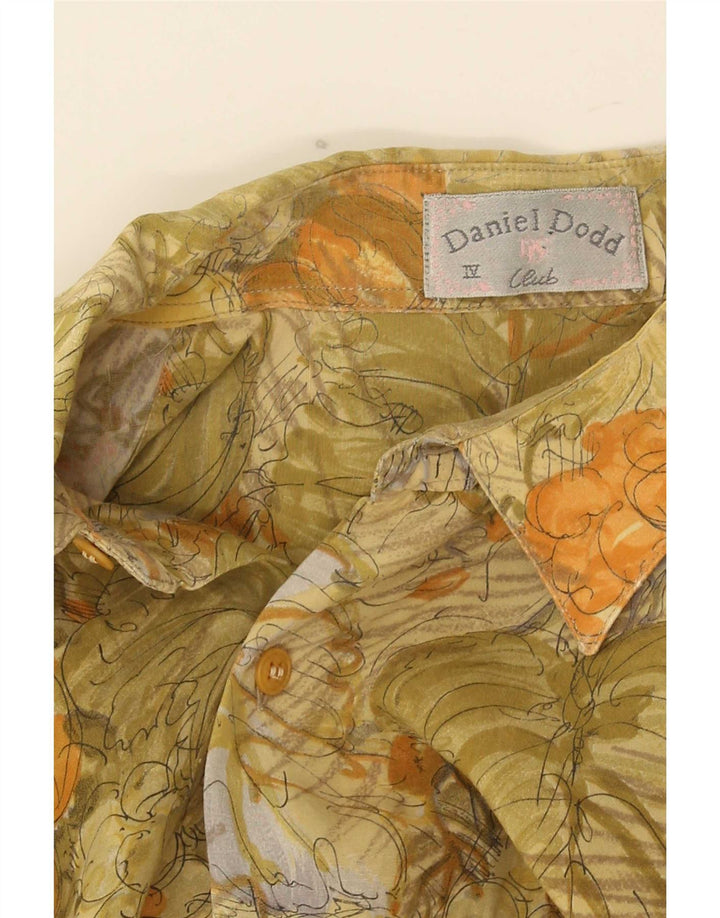 Camisa masculina de manga curta Daniel Dodd grande verde floral