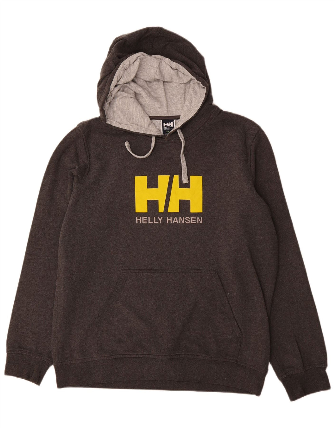 Helly Hansen Mens Graphic Hoodie Jumper XL Algodão Cinza