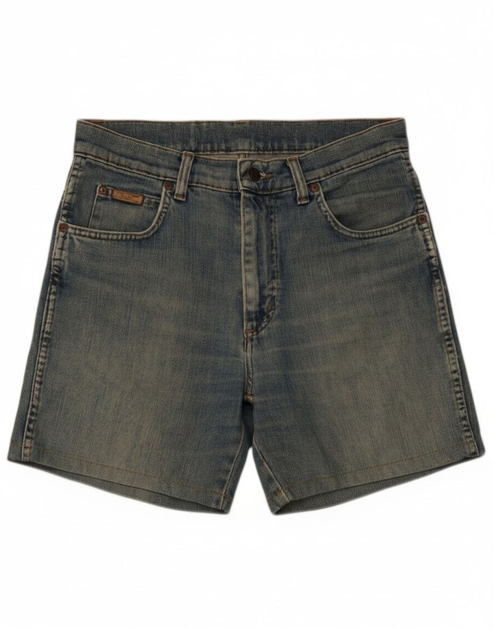 Shorts jeans feminino Wrangler W31 algodão azul médio