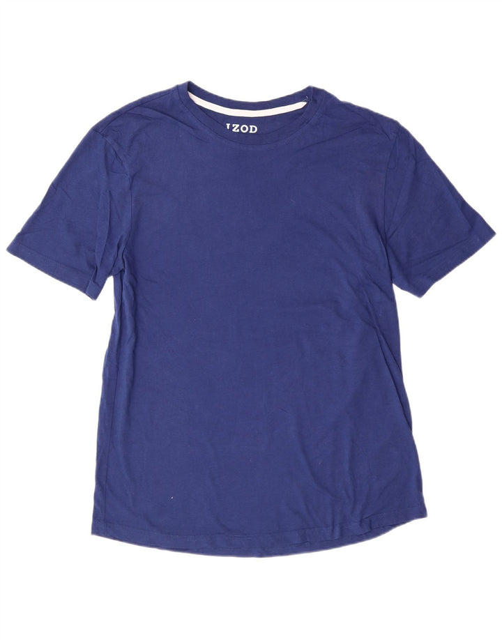 Camiseta masculina Izod Top médio algodão azul